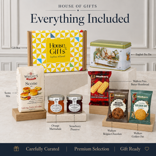 Afternoon Tea Hamper, Scones, Tea, Jam & Biscuits