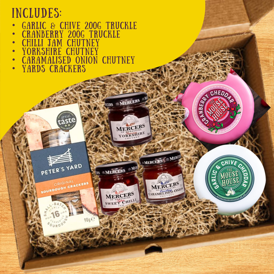 Luxury Cheese & Cracker Gift Hamper | Chutneys & Creamy Truckles