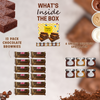 Chocolate Brownie Gift Box by Post | 12 Hand Baked Brownies with Unique Preserves Spreads Including 2 Salted Caramels, 2 Chocolates & 2 Banoffees