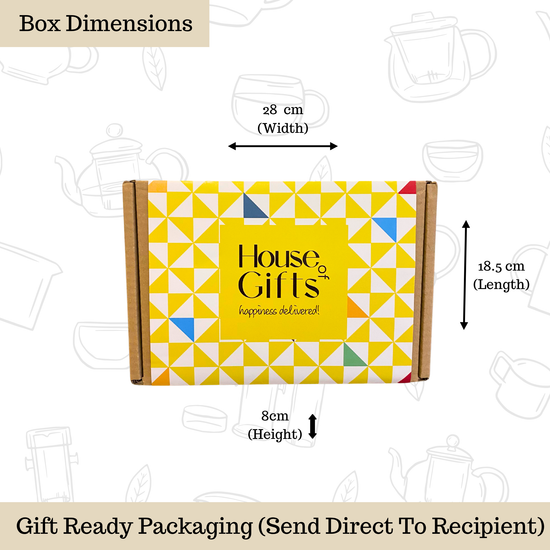 Gluten Free Biscuits Hamper Gift Set with Chocolate, 8 Shortbread Biscuits Gift Hamper & Afternoon Tea Gift Set Tin with 40 Teabags | For Her or Him | Coeliac Friendly