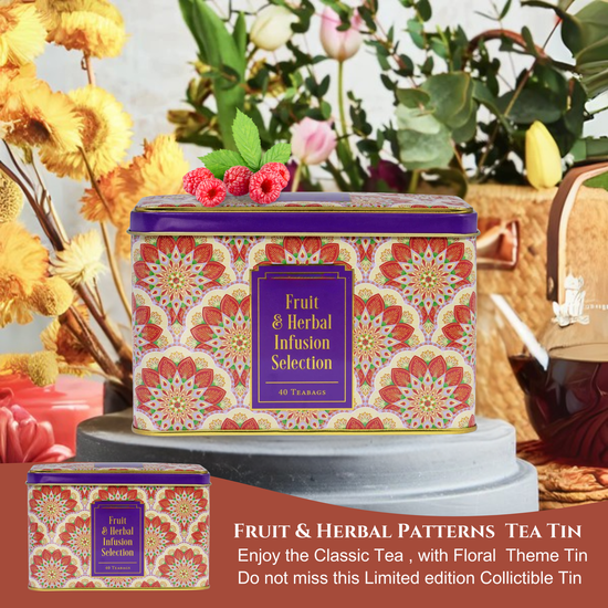 Afternoon Fruit Tea Hamper Gift Set With Biscuits, Strawberry Jam & Honey – Biscuit Hampers Gift Set For Sharing, Birthdays Or Thank You – Elegant Tea And Biscuits Hamper For Grandparents