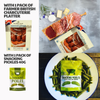 Charcuterie Meat & Snack Hamper – British Platter, Spicy Pickles, Truffle & Rosemary Cheese Snacks, Corn Scratchings, Savoury Snack Box for Men, Pub Snacks, Sharing Platter Gift Box