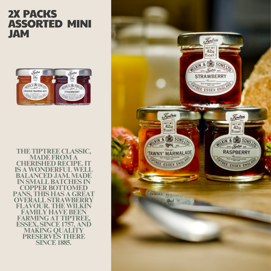 Tea Gift Set Hamper | Border Biscuits, Tiptree Jam & English Tea Tins