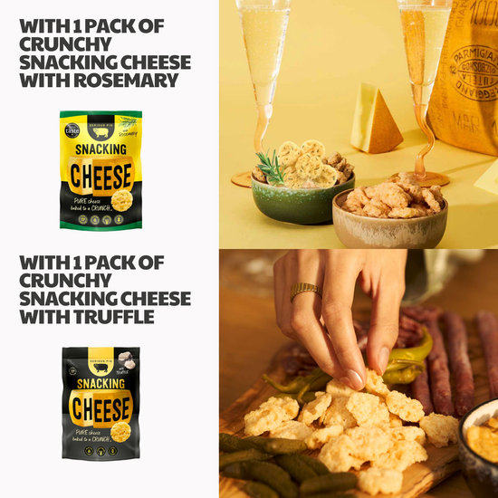 Charcuterie Meat & Snack Hamper – British Platter, Spicy Pickles, Truffle & Rosemary Cheese Snacks, Corn Scratchings, Savoury Snack Box for Men, Pub Snacks, Sharing Platter Gift Box