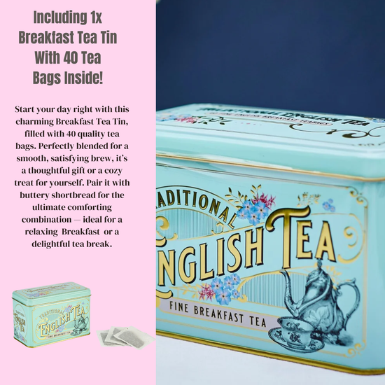 English Breakfast Tea & Biscuits Hamper - Gift for Her