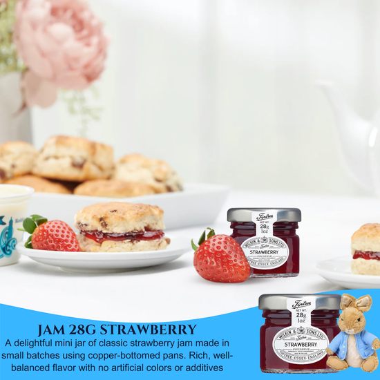 Peter Rabbit Afternoon Tea Hamper Gift Set with Teas, Jam, Marmalade & Biscuits – Elegant Biscuit Gift Box with Tea Selection – Versatile Hamper for Birthdays, Thank You, Care Packages, or Gatherings