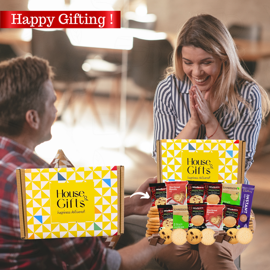 Gluten Free Biscuits Hamper Gift Set with Shortbread, Biscuits & Hot Chocolate | 20 Biscuits Total | Luxury Biscuit Gift Box for Her or Him | The Perfect Celiac Gift of Choice