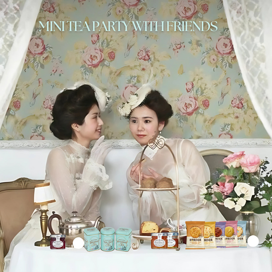 Tea Gift Set Hamper | Border Biscuits, Tiptree Jam & English Tea Tins