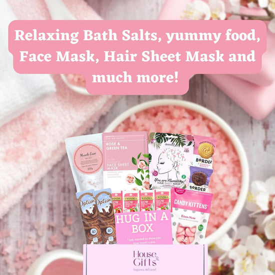 Hug in a Box Pamper Gift Set for Her | Self Care & Get Well Gift