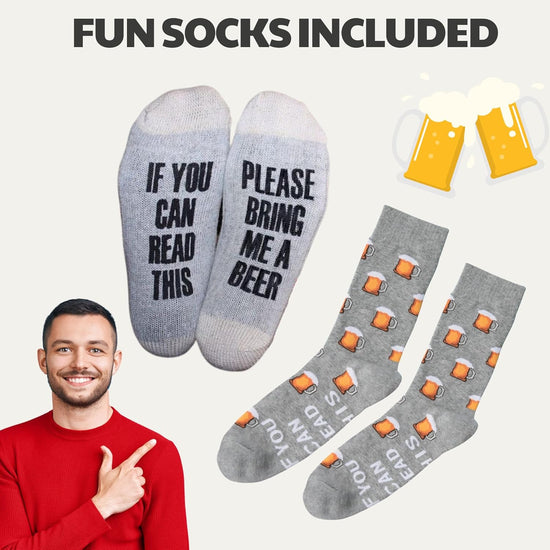 Birthday Hamper for Men – Socks, Tea & Biscuits