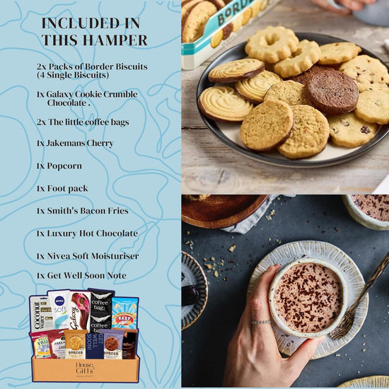 Get Well Soon Hamper Care Package For Men | Hug In a Box | Gifts For Men | Including 14 Caring & Yummy Gifts