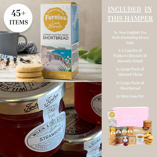Biscuits, Jam & Afternoon Tea Gift Hamper Box For Her
