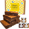 Chocolate Brownie Gift Box by Post | 8 Hand Baked Brownies with Unique Preserves Spreads Including Salted Caramel, Chocolate & Banoffee