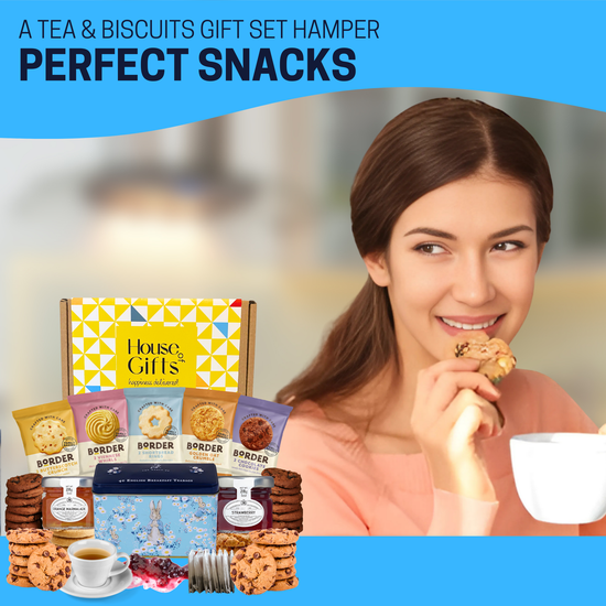 Peter Rabbit Afternoon Tea Hamper Gift Set with Teas, Jam, Marmalade & Biscuits – Elegant Biscuit Gift Box with Tea Selection – Versatile Hamper for Birthdays, Thank You, Care Packages, or Gatherings