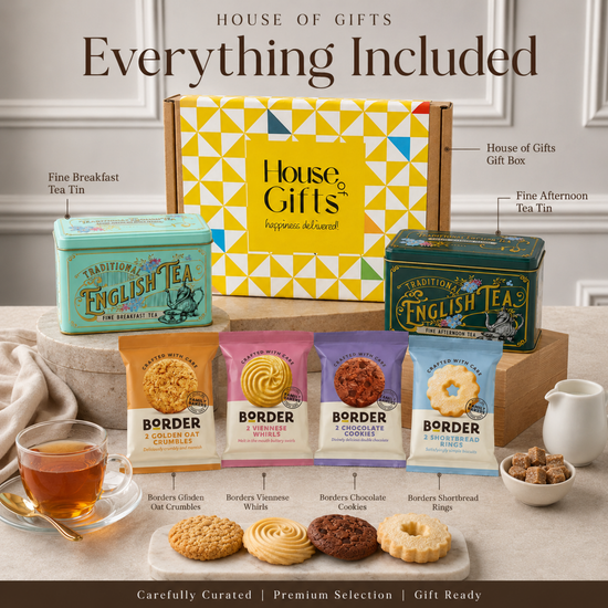 Afternoon Tea Gift Set – Border Biscuits & 80 Teabags