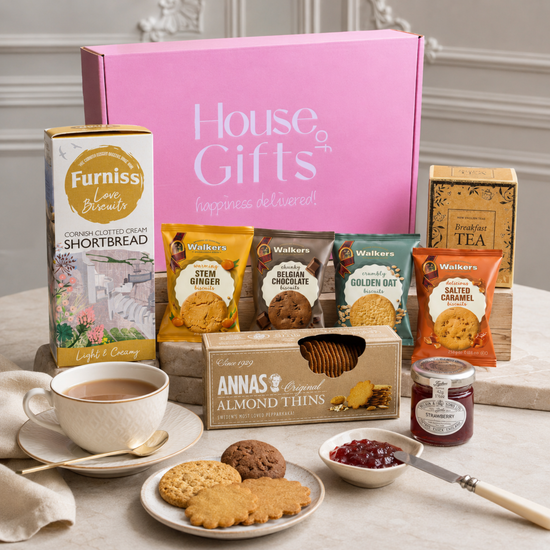 Biscuits, Jam & Afternoon Tea Gift Hamper Box For Her