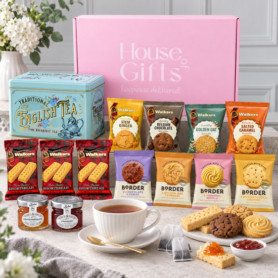 English Breakfast Tea & Biscuits Hamper - Gift for Her