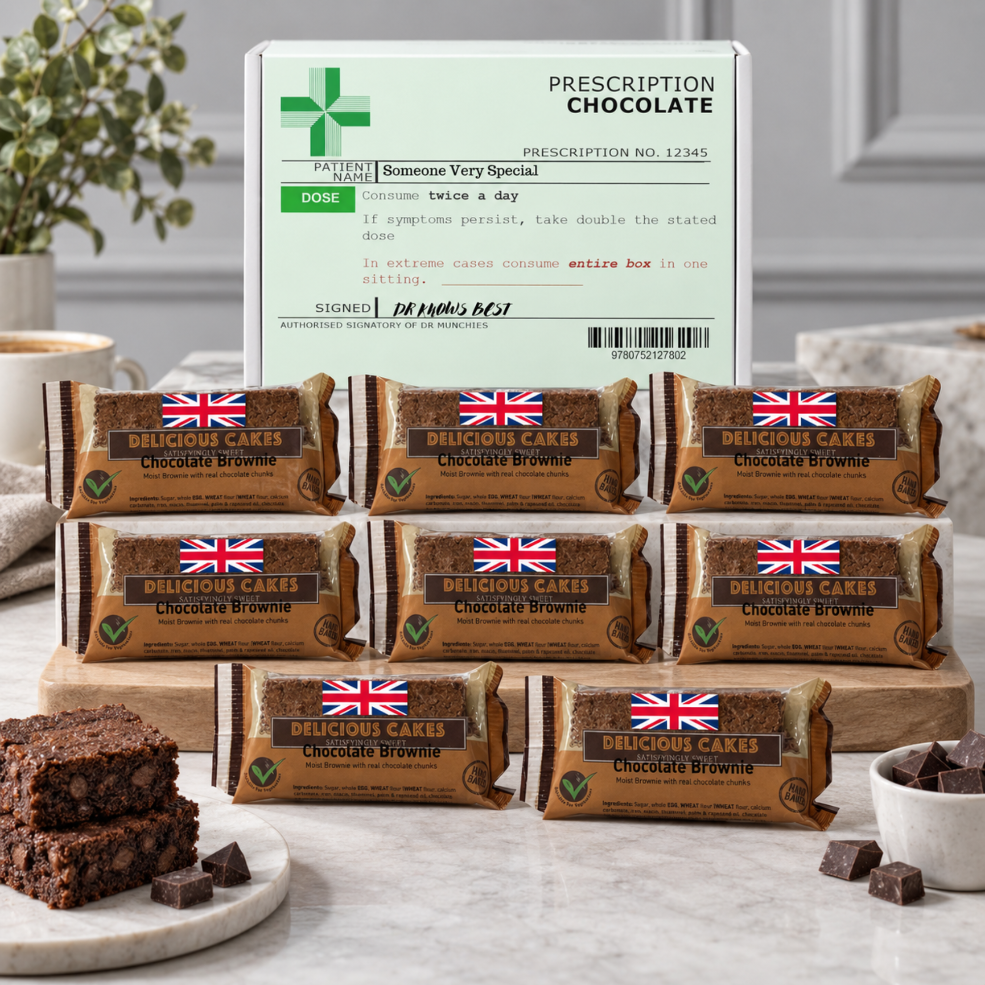 Get Well Soon Chocolate Brownie Hamper