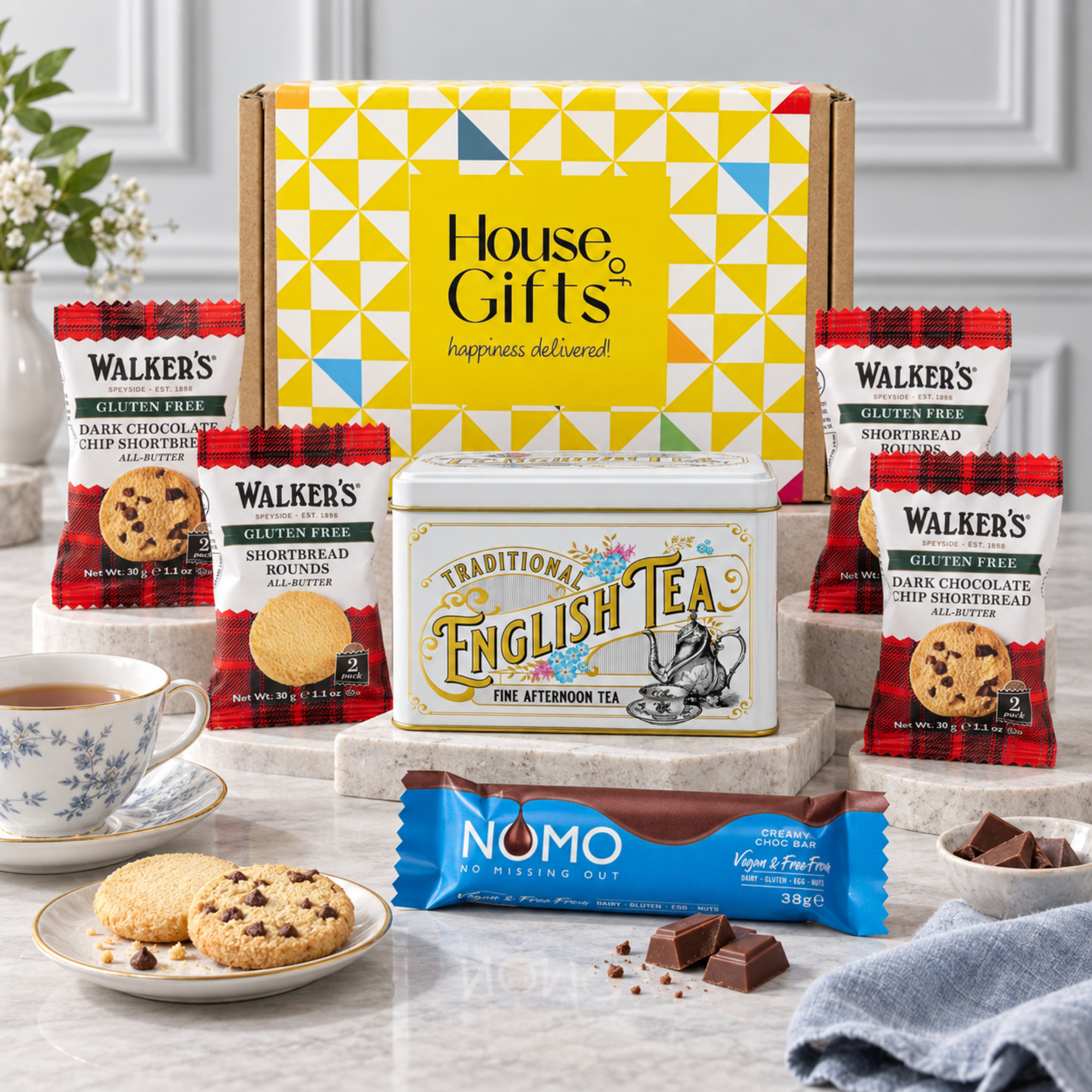 Gluten Free Biscuits & Tea Hamper (Coeliac Friendly)