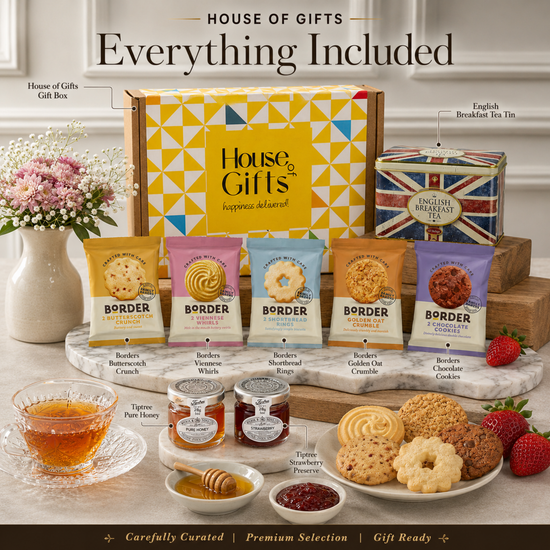 Afternoon Tea & Biscuit Hamper with Honey & Jam
