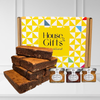 Chocolate Brownie Gift Box by Post | 8 Hand Baked Brownies with Unique Preserves Spreads Including Salted Caramel, Chocolate & Banoffee