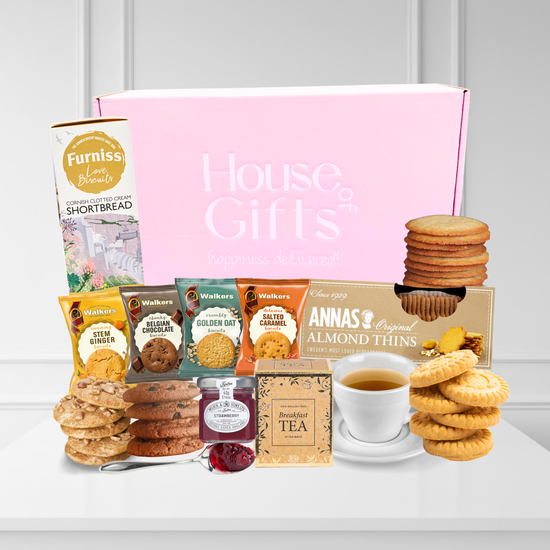 Biscuits, Jam & Afternoon Tea Gift Hamper Box For Her