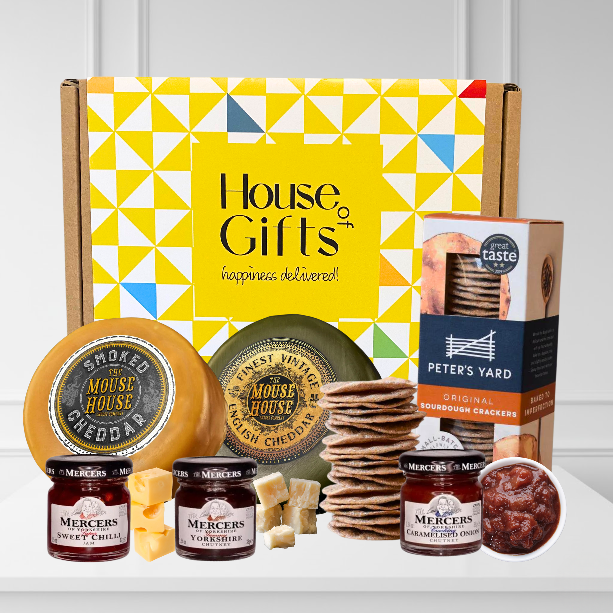 Luxury British Vintage & Smoked Cheese Hamper Gift Box