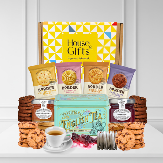 Afternoon Tea Hamper Gift Set with British Biscuits