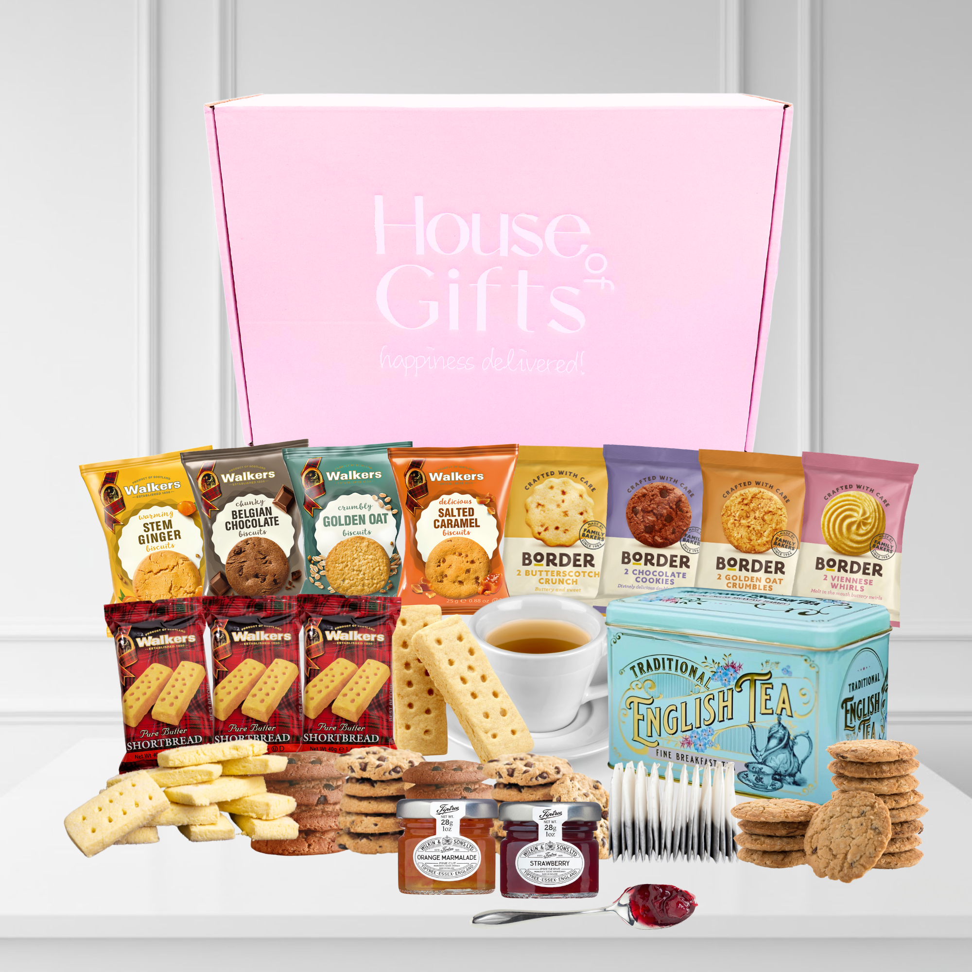 English Breakfast Tea & Biscuits Hamper - Gift for Her